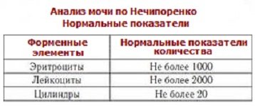 Аналіз сечі по Нечипоренко що показує: розшифровка, норма у дорослих і дітей