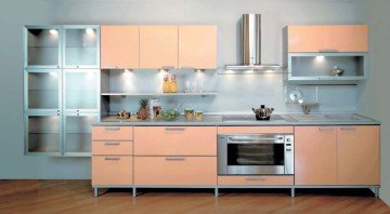Як оформити кухню в персиковому кольорі