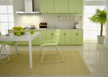 Як оформити кухню в фісташковому кольорі