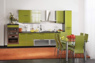 Дизайн кухні оливкового кольору