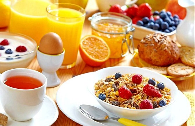 Корисний сніданок правильне харчування для схуднення