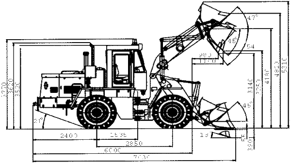 Фронтальний навантажувач У 138: виробник, обладнання, технічні характеристики, фото