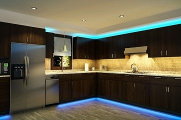 Світлодіодна стрічка на кухні
