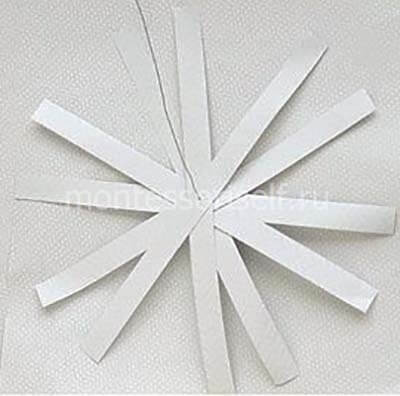 Як зробити новорічний куля з паперу