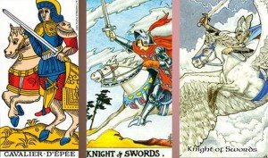 Тлумачення карти таро лицар мечів в розкладах