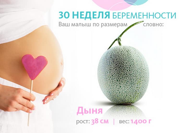 30 тиждень вагітності — що відбувається з малюком і мамою
