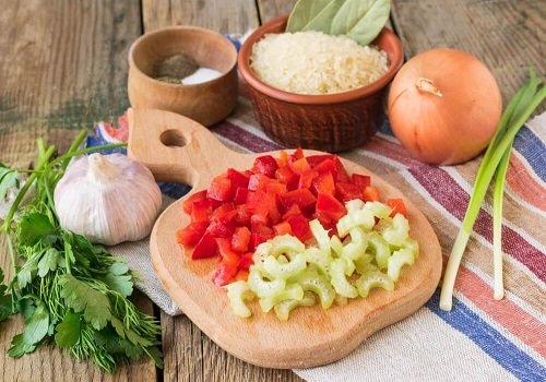Рис з куркою і овочами в духовці домашній рецепт з фото покроково