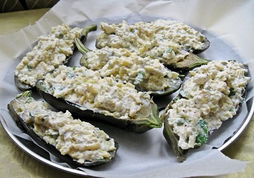 Запечені баклажани з сиром і сиром «Кучерикас» домашній рецепт з фото