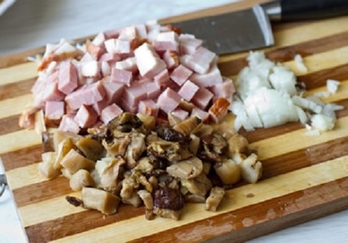 Картопляна ковбаса з грибами і мясом домашній рецепт покроково з фото