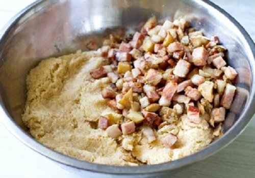 Картопляна ковбаса з грибами і мясом домашній рецепт покроково з фото