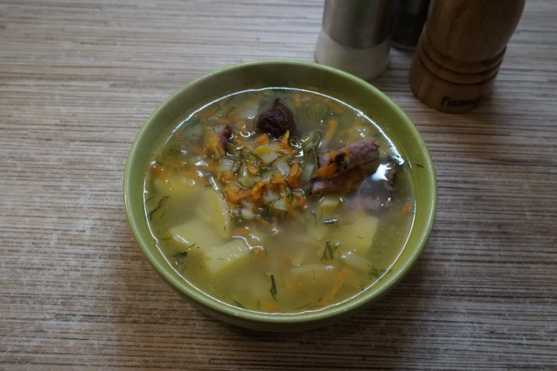 Гороховий суп з копченостями — покроковий рецепт класичного супу з копченими реберцями