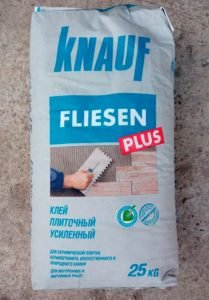 Плитковий клей Кнауф: характеристики, витрата плиткового клею Knauf на 1 м2