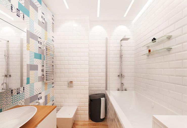 Плитка кабанчик у ванній кімнаті: 60+ фото інтерєру ванної з плиткою кабанчик