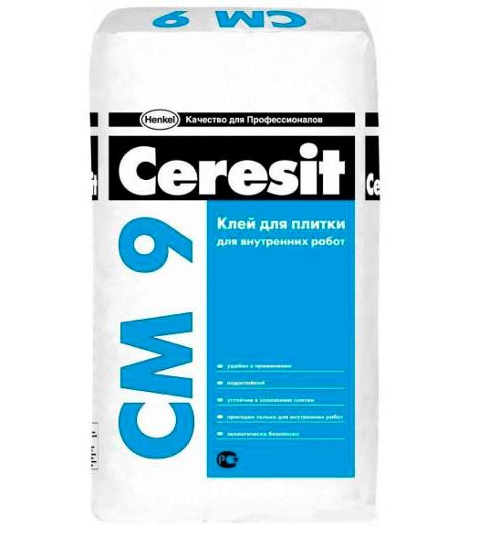 Плитковий клей Церезіт (Ceresit): витрата клею для плитки Церезіт на 1м2
