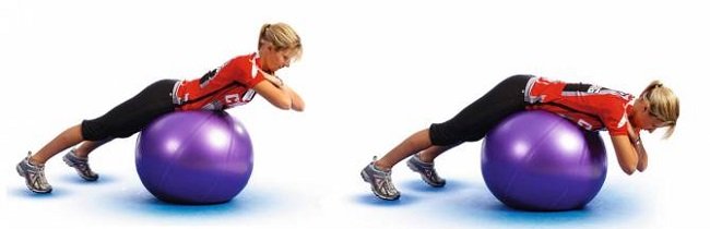 Вправи на фітболі для схуднення та хребта