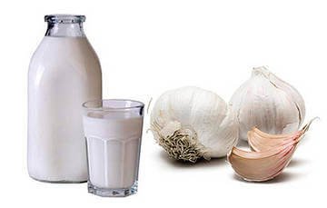 Часник і молоко — ефективний засіб від глистів