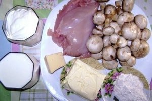 Жюльєн з курки з грибами на сковорідці – покроковий рецепт