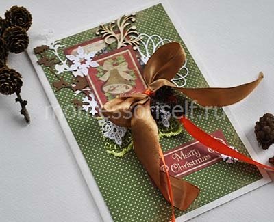 Скрапбукінг на Новий рік своїми руками: листівка з покрокових майстер класом
