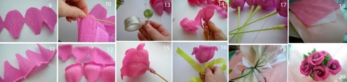 Як зробити букет з цукерок своїми руками, покроковий урок з фото прикладами