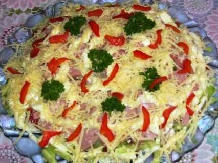 Салат з пекінської капусти і шинки | Смачні рецепти