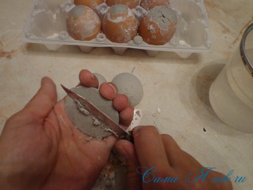 Заготовки основи у формі яєць для декупажу з гіпсу своїми руками