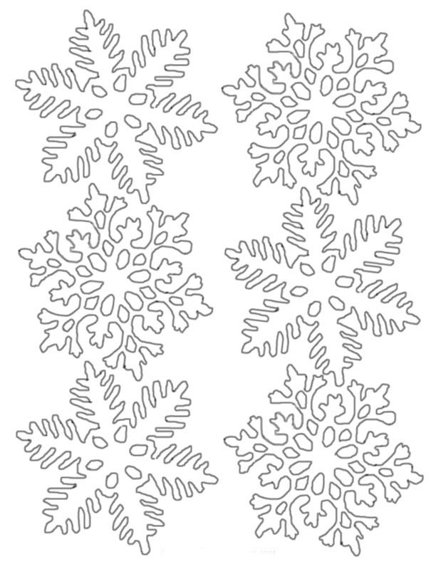 Сніжинки з паперу на вікна для вирізання. Трафарети та шаблони, що б надрукувати