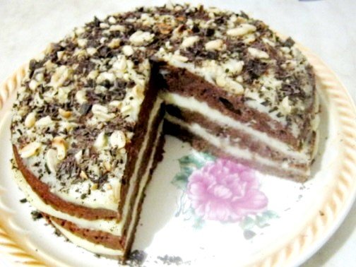 Торт «Сметанник шоколадний» | Смачні рецепти