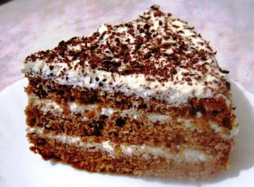 Шоколадний торт з сирним кремом | Смачні рецепти