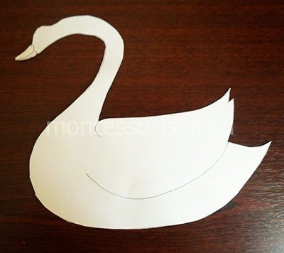 Як зробити лебедя з паперу