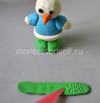 Сніговик своїми руками з пластиліну