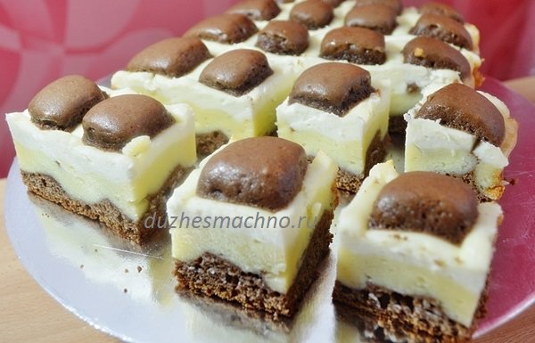 Шоколадно сирний пиріг «ПОДУШКИ» (Стеганное ковдра) | Смачні рецепти