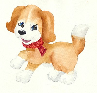 Як намалювати собаку олівцем і фарбами: поетапно для дітей
