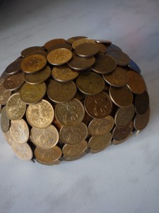 Виріб із монет «Екскаватор»