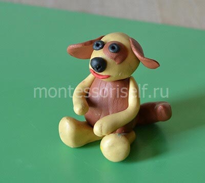 Собака з пластиліну своїми руками