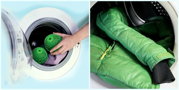 Які засоби підійдуть для прання пуховика в машинці