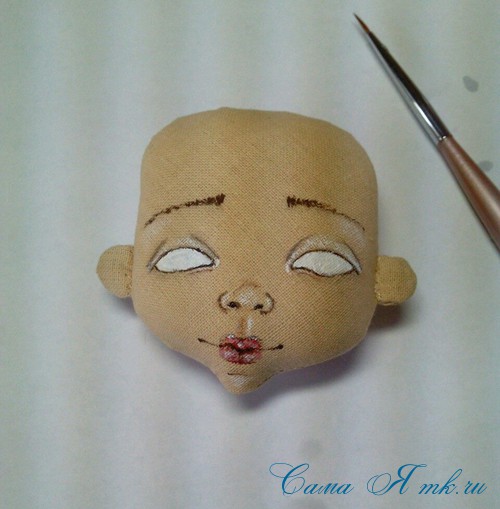 Як намалювати особа текстильної ляльки
