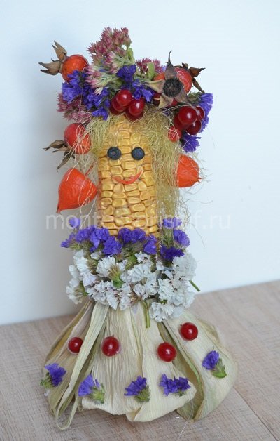 Вироби з кукурудзи своїми руками: майстер клас з покроковим фото на свято осені