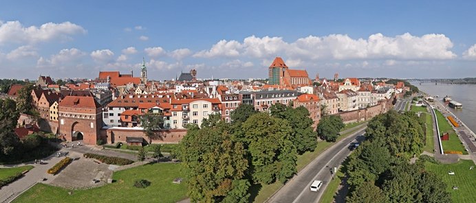 Визначні памятки міста Торунь в Польщі