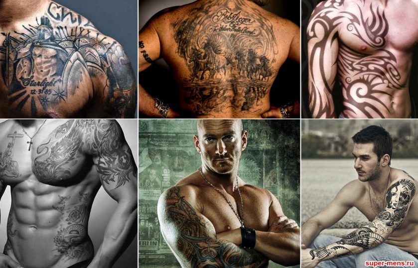 Татуювання для чоловіків: ескізи на руці, запястя, плечі, ноги, передпліччя, шиї, грудей + 200 ФОТО