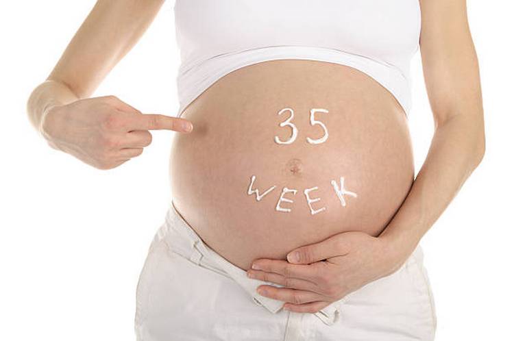 35 тиждень вагітності (3 й триместр) — мама і малюк