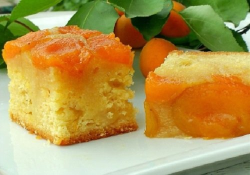 Абрикосовий пиріг перевертиш з карамеллю домашній рецепт з фото