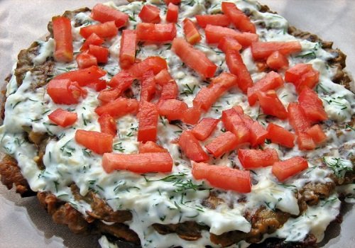 Баклажановий закусочний торт домашній рецепт з фото покроково