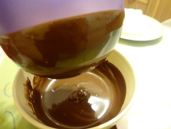 Фруктовий салат в кошику з шоколаду покроковий рецепт з фото