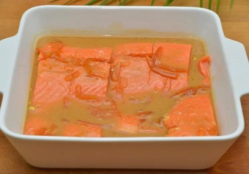 Червона риба в соєвому соусі в духовці рецепт з фото покроково