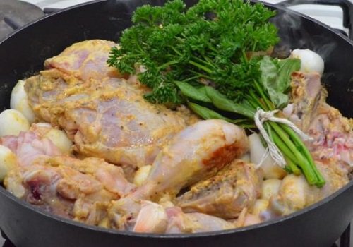 Курка з грибами в діжонської гірчиці покроковий рецепт з фото