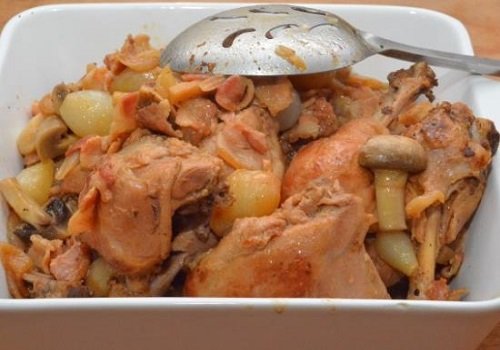 Курка з грибами в діжонської гірчиці покроковий рецепт з фото