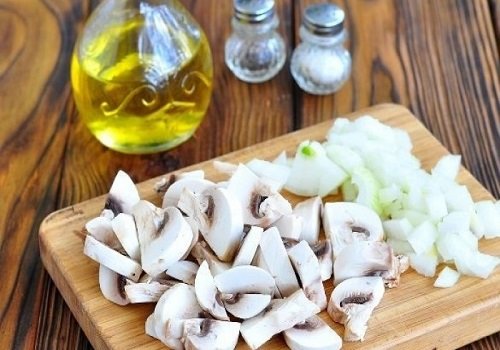 Легкий салат оливьес грибами рецепт дієтичний покроковий рецепт з фото