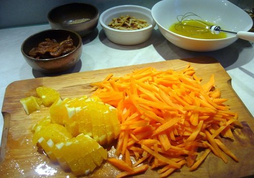 Морквяний салат з апельсинами рецепт з фото покроково