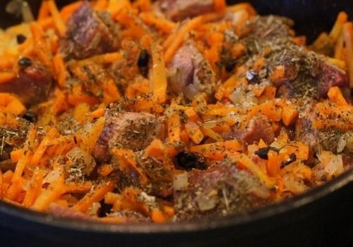 Плов з яловичини покроковий рецепт з фото узбецький в казані