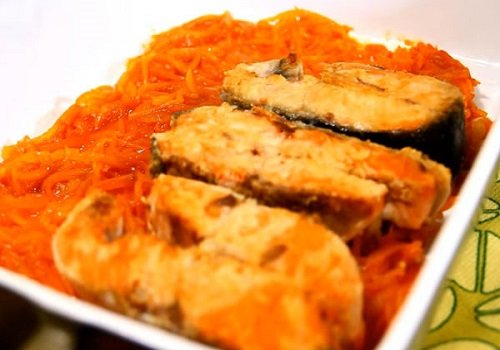 Риба під маринадом з моркви і цибулі рецепт з фото в духовці